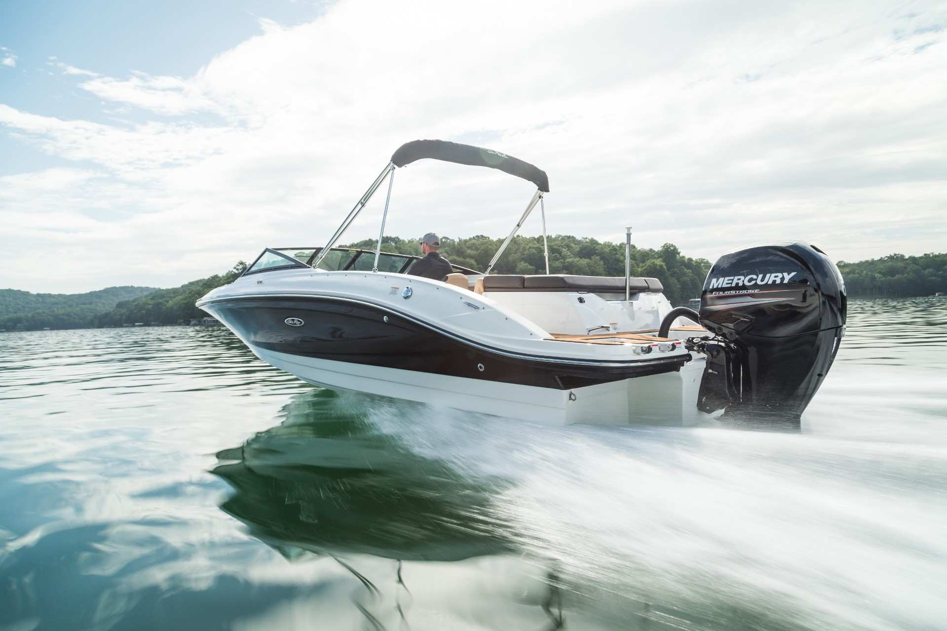 SPX 210 outboard waterline running port rear three quarter